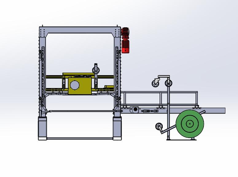 下压摩擦焊接穿剑打包机